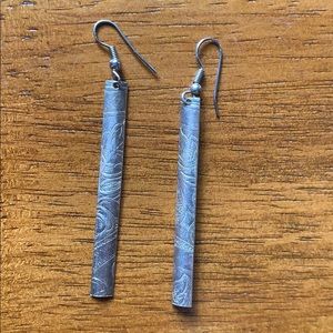 Silver dangle earrings